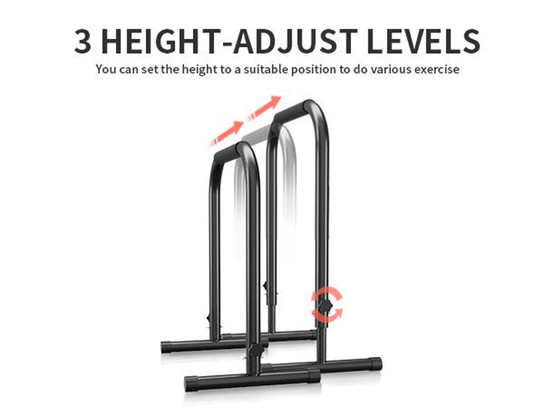 GDY Dip Bar, Adjustable Dip Stand Station for Home Workout, Heavy Duty Parallel Bars Workout Equipment for Strength Training