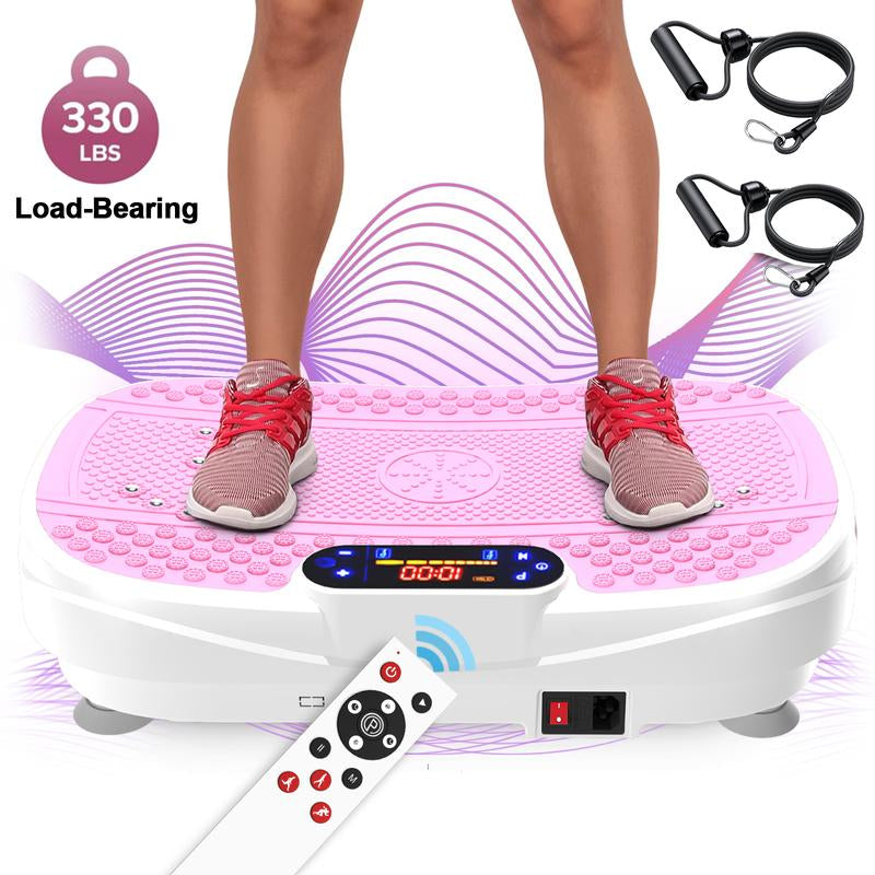 【Saygogo】Vibration Plate Exercise Machine with Bluetooth Lymphatic Drainage Machine, Whole Body Workout Vibration Platform for Wellness and Fitness