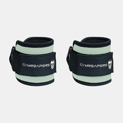 Gymreapers Ankle Straps (Pair) for Cable Machine Kickbacks, Glute Workouts, Lower Body Exercises - Adjustable Leg Straps with Neoprene Padding