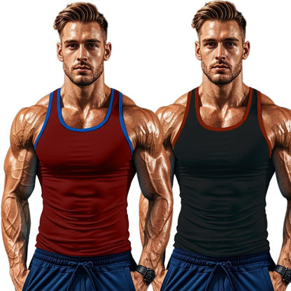 TRFIC Men'S Sleeveless Tank Tops with a Sense of Design for Sports and Gym Workout Beach Casual