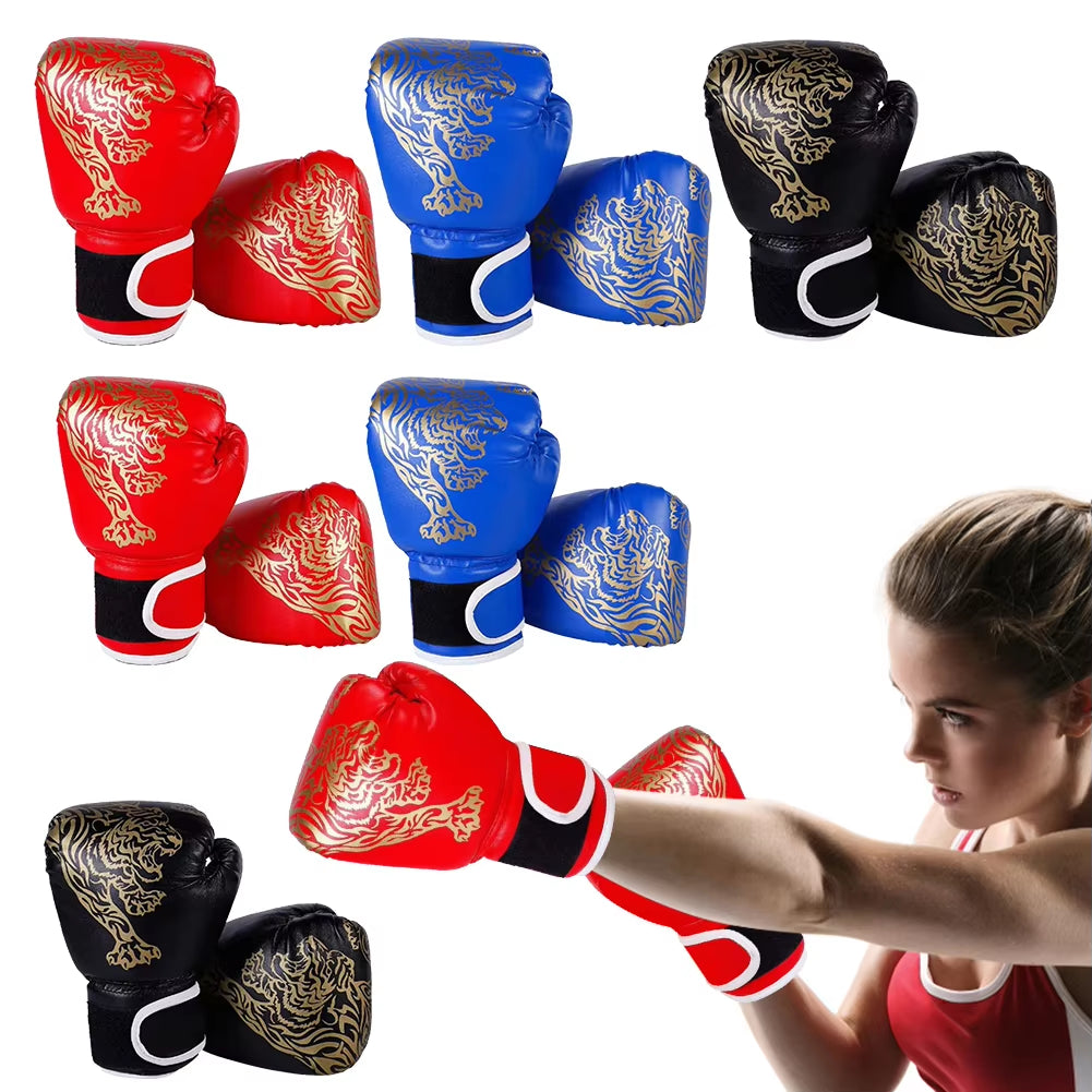 Boxing Gloves Breathable Kickboxing Gloves Comfortable Professional Boxing Gloves Punching Training Gloves for Children Adults