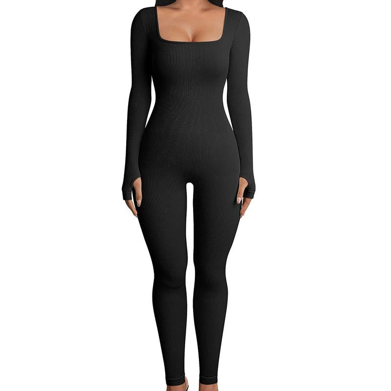 Women Yoga Jumpsuits,Body Shaper One-Piece Yoga Suit for Women 2025 Tight Top, Fitness ,One Piece Long Sleeve Leggings Romper Basic Womenswear Outfit