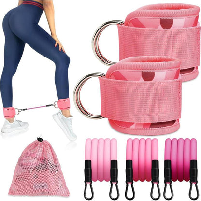 Ankle Resistance Bands with Cuffs, Ankle Bands for Working Out,Resistance Bands for Workout Equipment for Kickbacks Gluteus Exercises