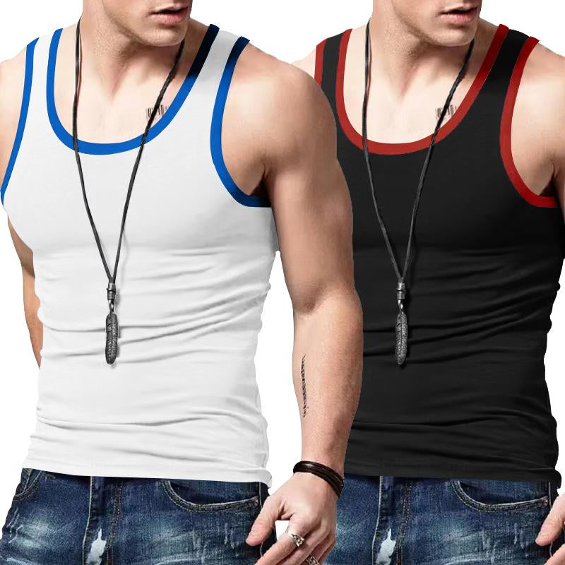 TRFIC Men'S Sleeveless Tank Tops with a Sense of Design for Sports and Gym Workout Beach Casual