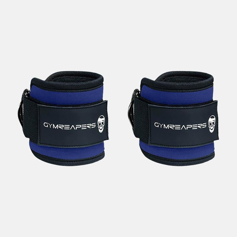 Gymreapers Ankle Straps (Pair) for Cable Machine Kickbacks, Glute Workouts, Lower Body Exercises - Adjustable Leg Straps with Neoprene Padding