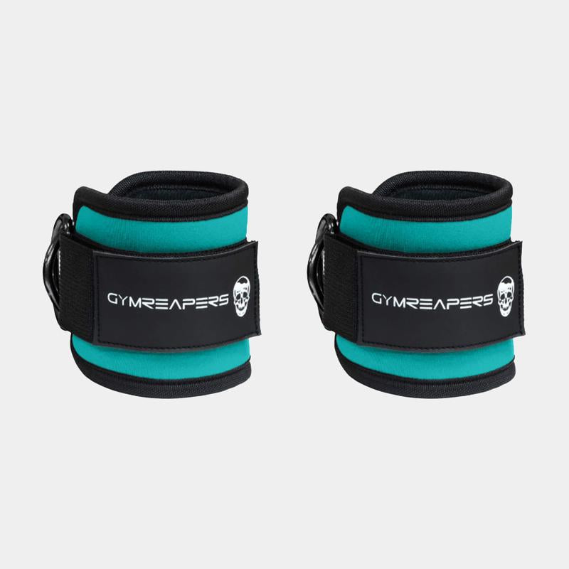 Gymreapers Ankle Straps (Pair) for Cable Machine Kickbacks, Glute Workouts, Lower Body Exercises - Adjustable Leg Straps with Neoprene Padding