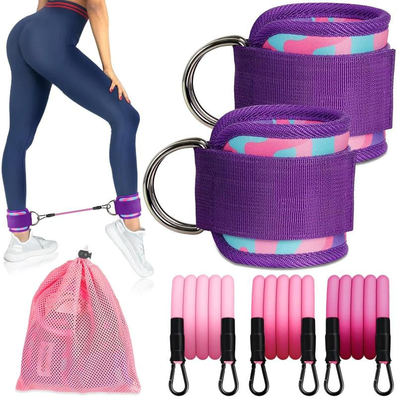 Ankle Resistance Bands with Cuffs, Ankle Bands for Working Out,Resistance Bands for Workout Equipment for Kickbacks Gluteus Exercises