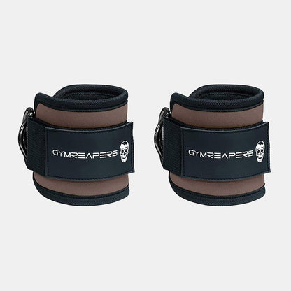 Gymreapers Ankle Straps (Pair) for Cable Machine Kickbacks, Glute Workouts, Lower Body Exercises - Adjustable Leg Straps with Neoprene Padding