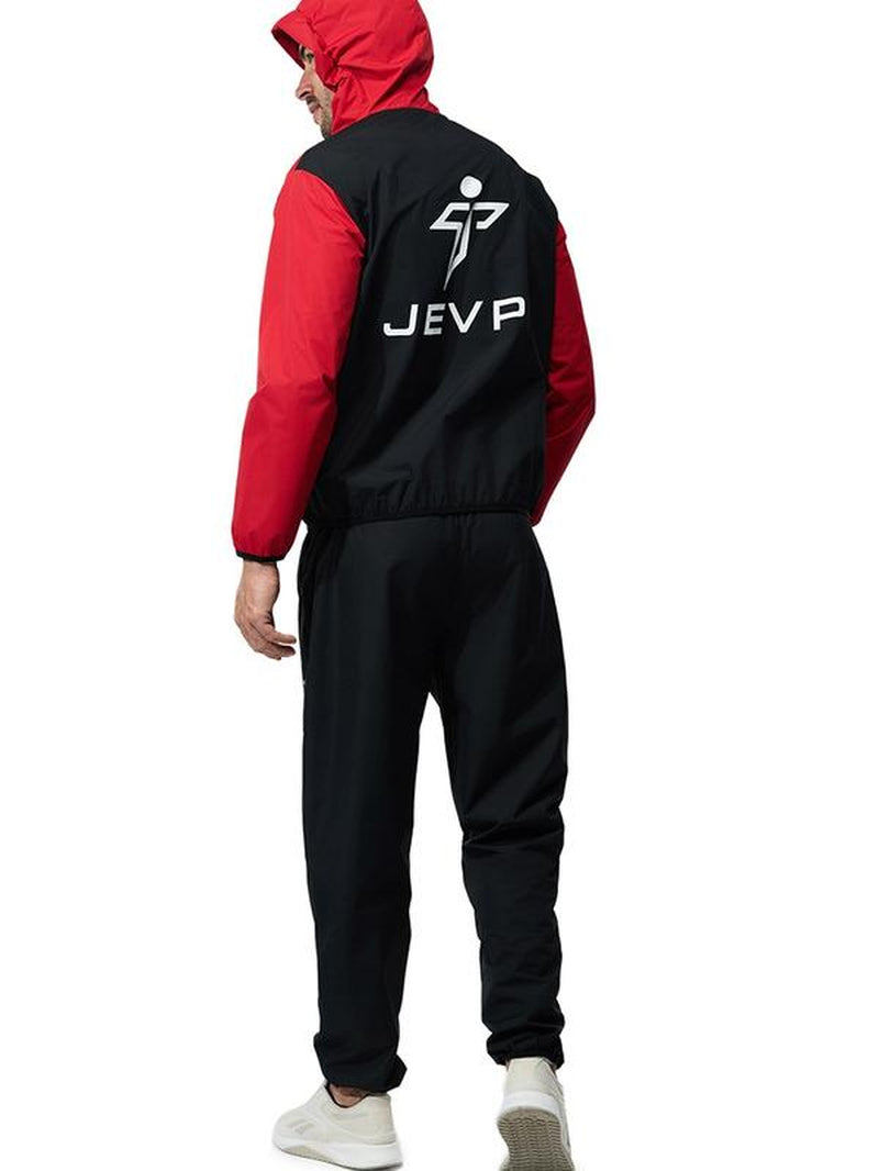 JEVPE Unisex Sauna Suit Sportswear - Jacket and Pants for Fitness Training XS-5XL