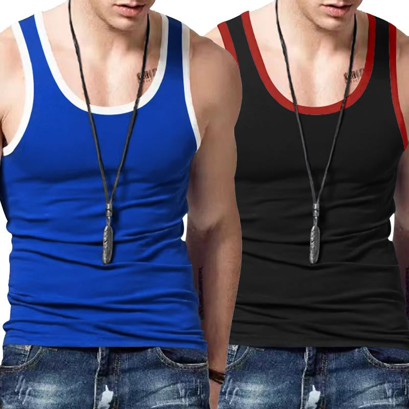 TRFIC Men'S Sleeveless Tank Tops with a Sense of Design for Sports and Gym Workout Beach Casual