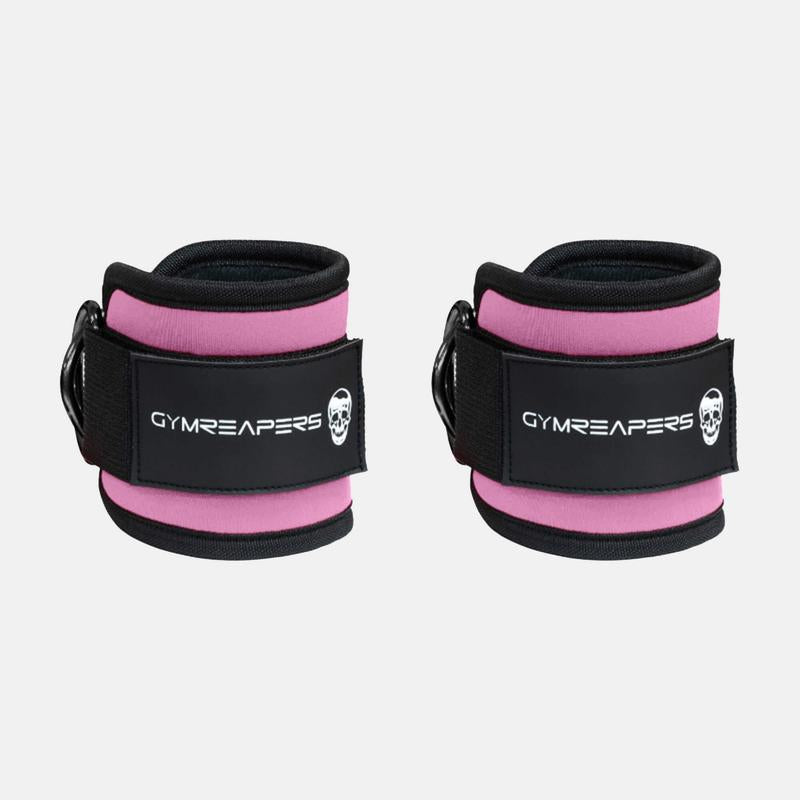 Gymreapers Ankle Straps (Pair) for Cable Machine Kickbacks, Glute Workouts, Lower Body Exercises - Adjustable Leg Straps with Neoprene Padding