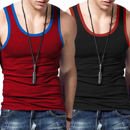 TRFIC Men'S Sleeveless Tank Tops with a Sense of Design for Sports and Gym Workout Beach Casual