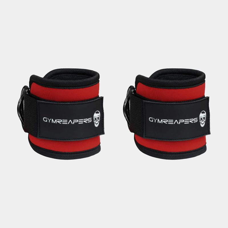 Gymreapers Ankle Straps (Pair) for Cable Machine Kickbacks, Glute Workouts, Lower Body Exercises - Adjustable Leg Straps with Neoprene Padding