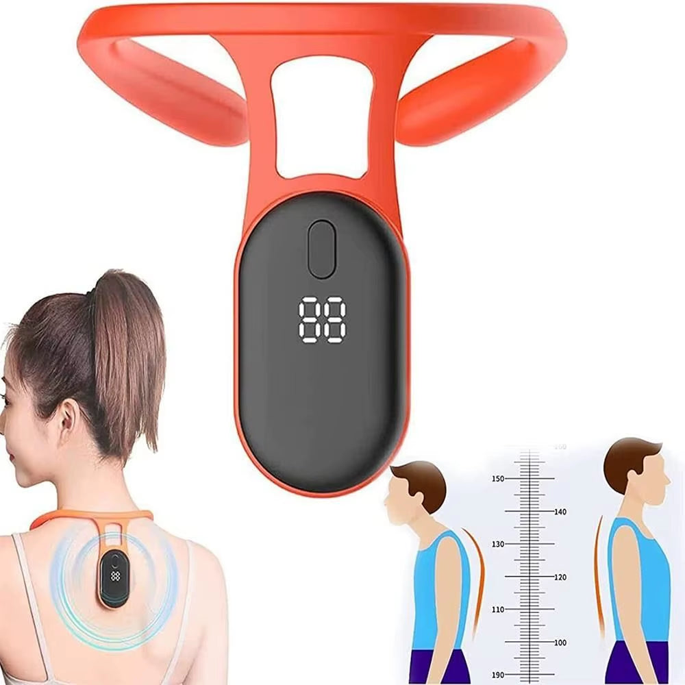 Portable Body Shaping Neck Instrument Electric Ultrasonic Lymphatic Soothing Posture Correction Reminder Device for Men Women