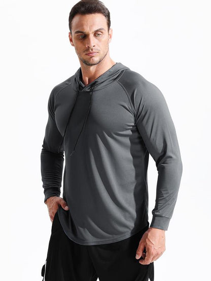 CADMUS Men'S Running Shirts Workout Long Sleeve Shirts for Hiking, Fishing, Gym Hoodies