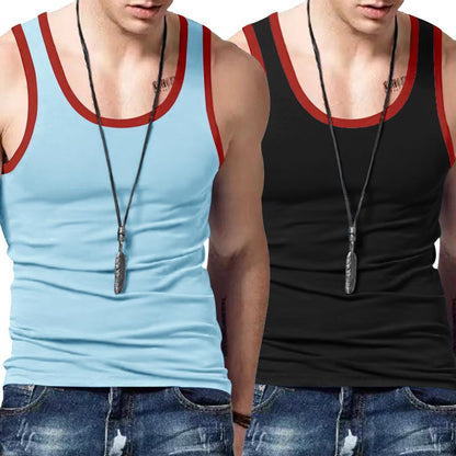 TRFIC Men'S Sleeveless Tank Tops with a Sense of Design for Sports and Gym Workout Beach Casual