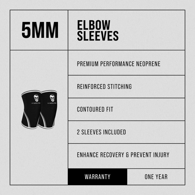 Gymreapers 5MM Elbow Sleeves | Weightlifting Elbow Support