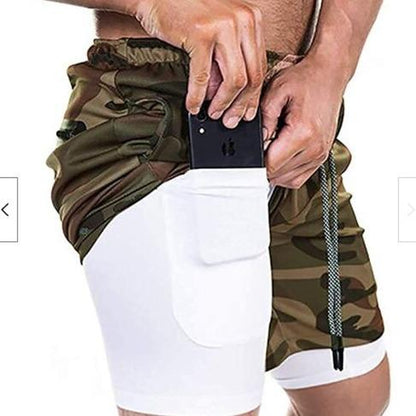 Men'S Workout Training Fitness Gym Shorts W Inner Pockets