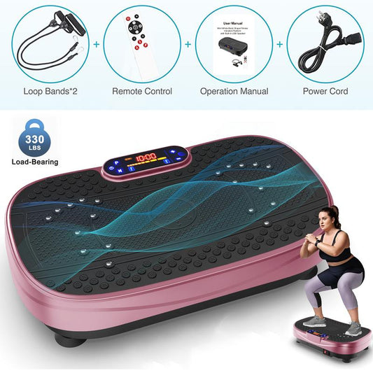 【Saygogo】Vibration Plate Exercise Machine with Bluetooth Lymphatic Drainage Machine, Whole Body Workout Vibration Platform for Wellness and Fitness