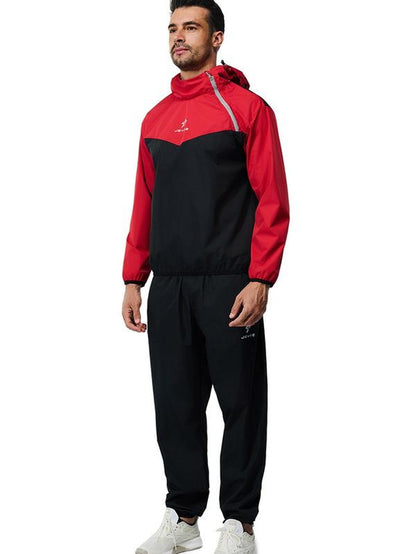 JEVPE Unisex Sauna Suit Sportswear - Jacket and Pants for Fitness Training XS-5XL