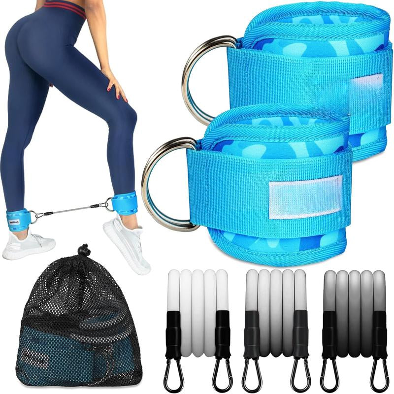 Ankle Resistance Bands with Cuffs, Ankle Bands for Working Out,Resistance Bands for Workout Equipment for Kickbacks Gluteus Exercises