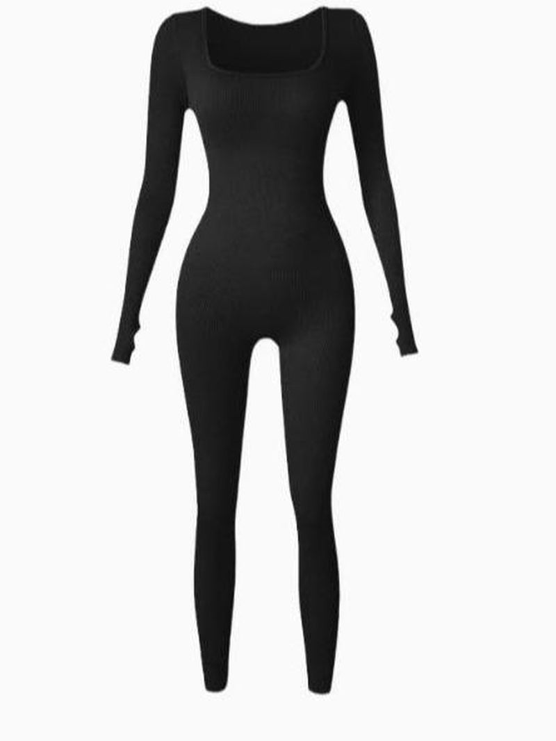 Women Yoga Jumpsuits,Body Shaper One-Piece Yoga Suit for Women 2025 Tight Top, Fitness ,One Piece Long Sleeve Leggings Romper Basic Womenswear Outfit