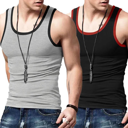 TRFIC Men'S Sleeveless Tank Tops with a Sense of Design for Sports and Gym Workout Beach Casual